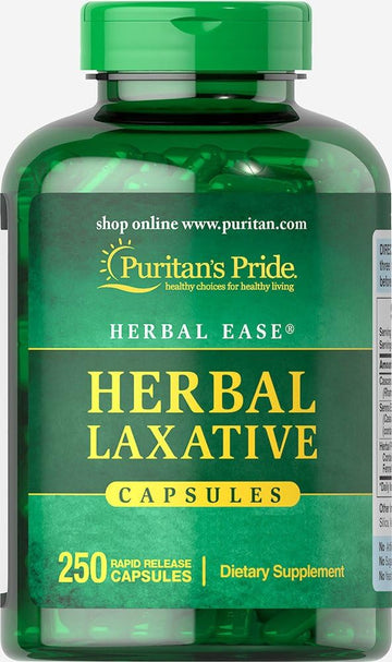 Puritan'S Pride Herbal Laxative To Help With Occassional Constipation, 250 Count