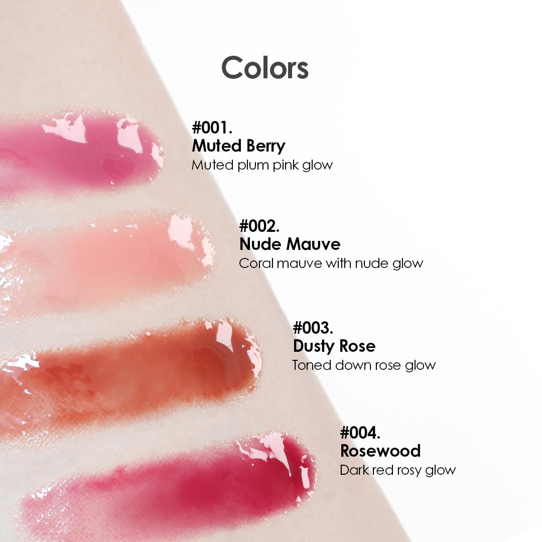 Glowiest Dream Glow Tinted Lip Oil ; 3-In-1 Formula: Lip Gloss With A High Shine Finish, Non-Sticky Long Lasting | Korean Plumped Tinted Lip Oil - 0.19 Fl. Oz. 5.7 Ml (003 Dusty Rose, Original) : Beauty & Personal Care