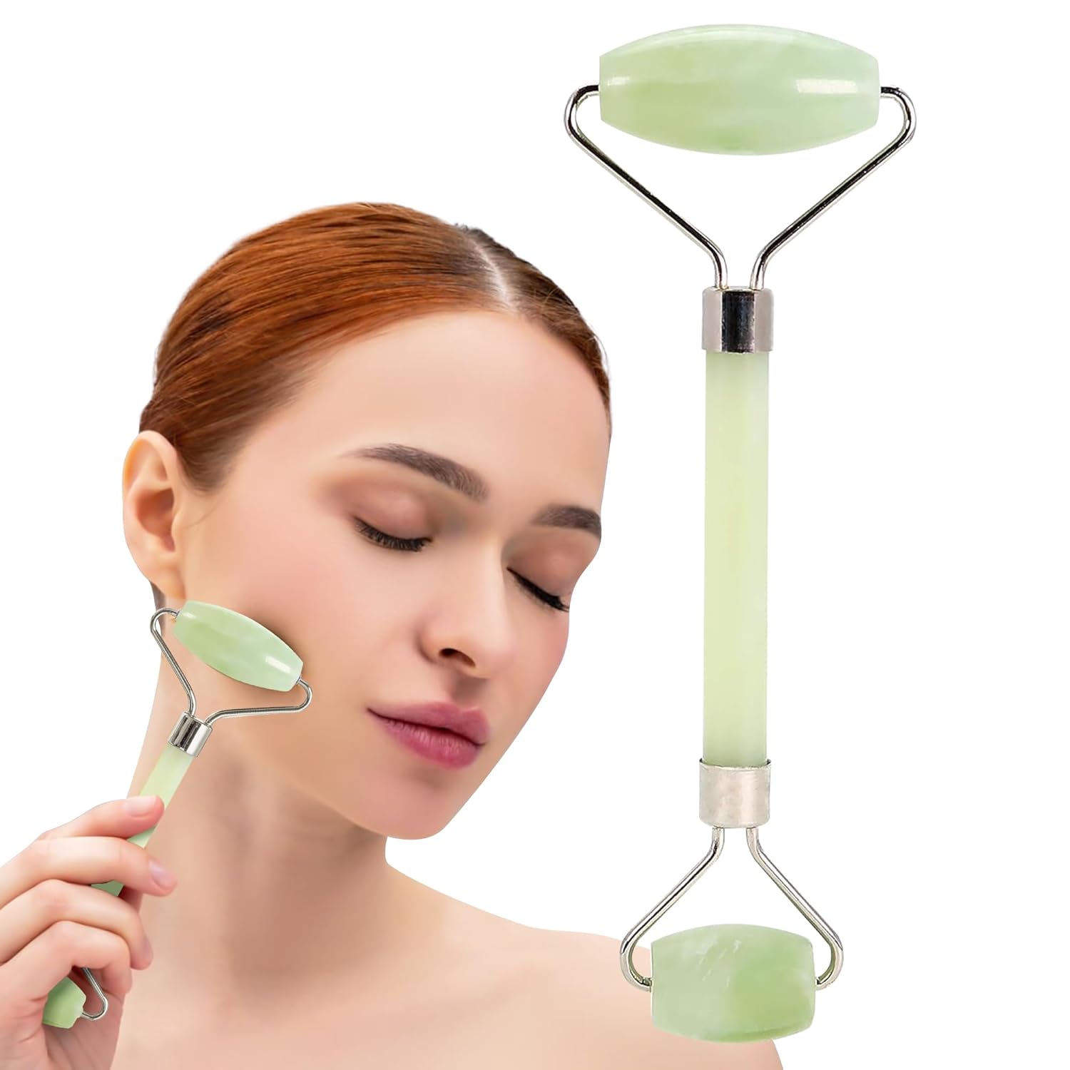 Stainless Steel Roller - Face Roller - Gua Sha Facial Tools, Rollers For Face, Skin Care Kit For Men Women, Guasha Tools For Faces, Facial Care Reduces Under-Eye Puffiness And Dark Circles