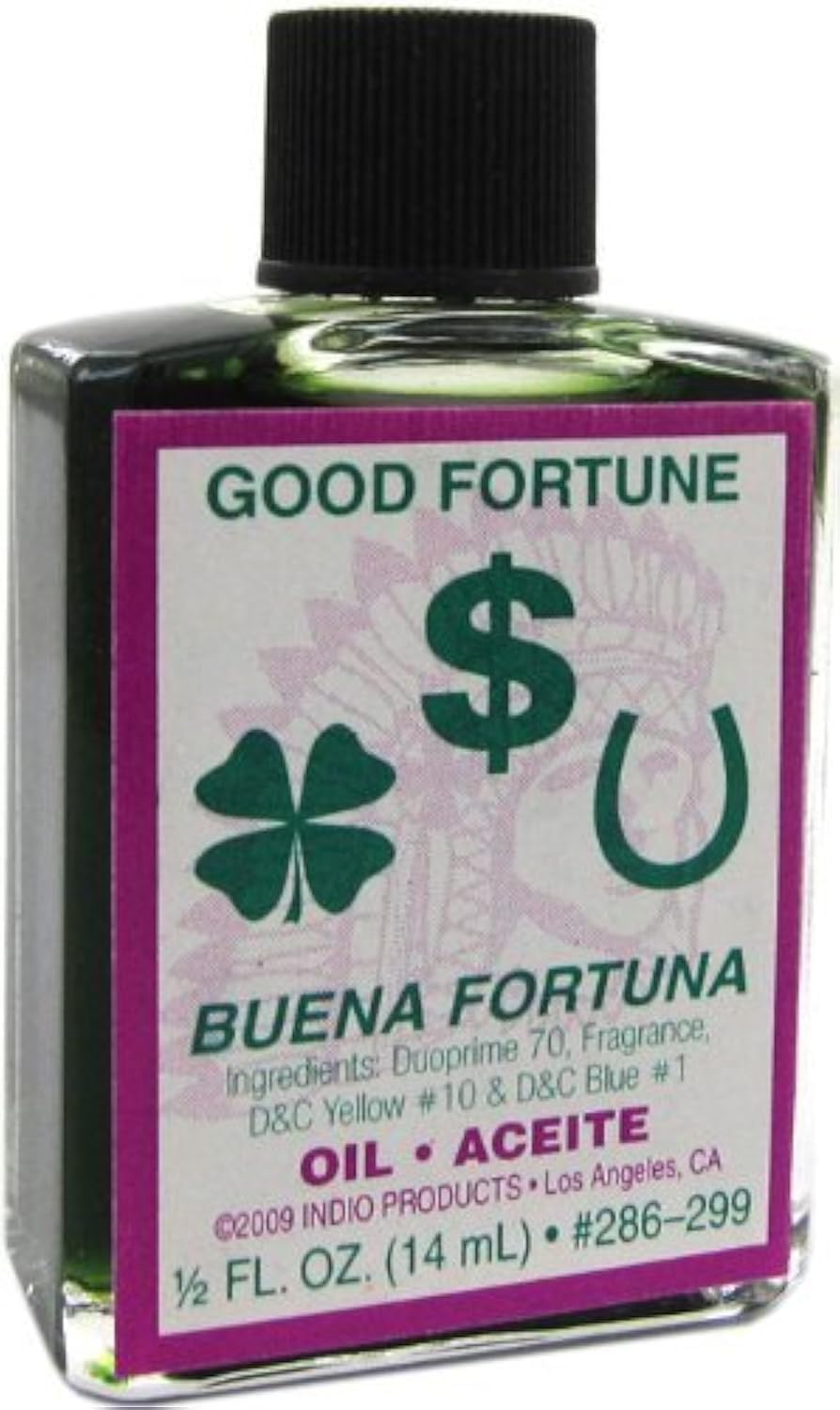 Indio Products Good Fortune Oil 1/2 Fl. Oz. : Other Products : Health & Household