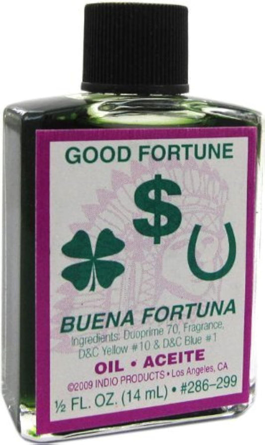 Indio Products Good Fortune Oil 1/2 Fl. Oz. : Other Products : Health & Household