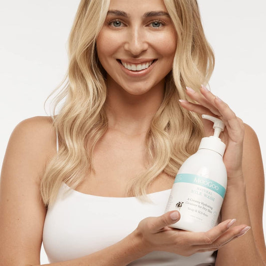 Moogoo Milk Wash - Natural Creamy Body Wash & Cleanser, Soap-Free, Sls-Free. For Dry, Sensitive Skin, 500Ml / 16.9 Fl. Oz