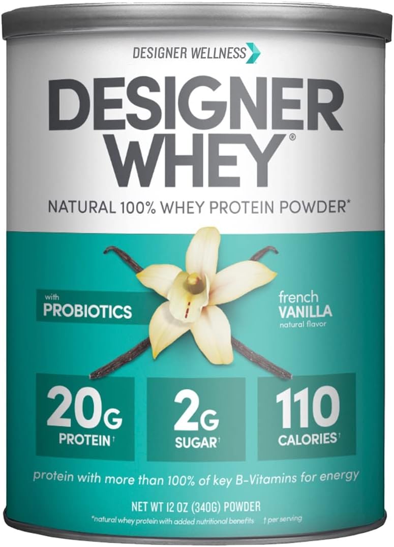 Designer Wellness Designer Whey Natural 100% Whey Protein Powder with