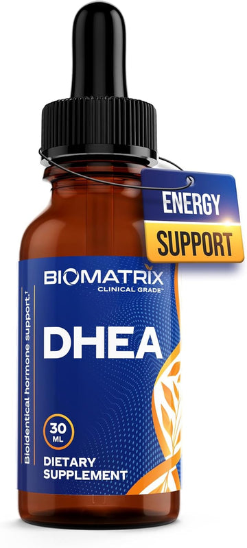 Biomatrix Dhea Liquid Hormone Supplement For Adrenal, Brain, Heart, Bone | Micronized And Liquified For Maximum Absorption, Precision Dosing, Efficacy Dhea (30 Ml, 1200Mg Total)