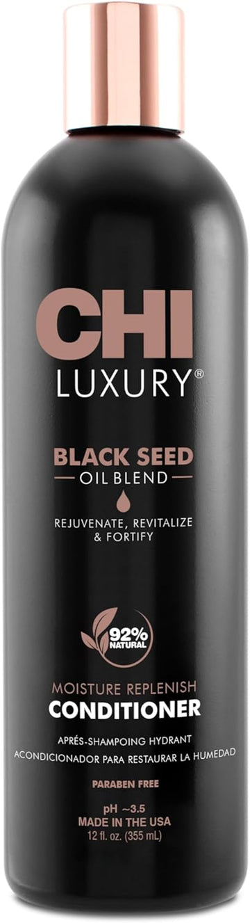 Chi Luxury Black Seed Oil, Moisture Replenish Conditioner, 355 Ml