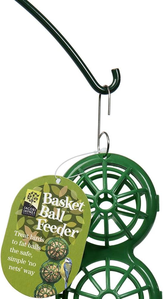 Jacobi Jayne BB-1 BasketBall Hanging Bird, Suet Ball Feeder, Green, 270.0 mm*65.0 mm*85.0 mm :Garden