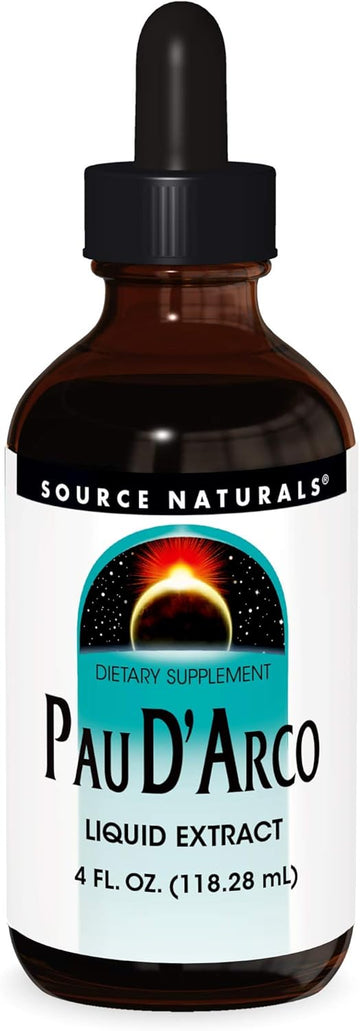 Source Naturals Pau D'Arco Liquid Extract, Support Resriotory Function And The Body'S Healthy Inflammatory Response* | Dietary Supplement |1 Bottle | 4 Fluid Oz