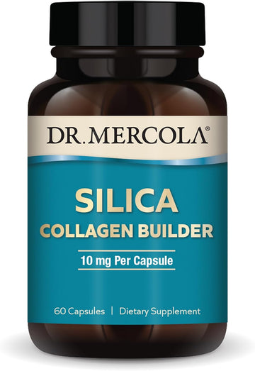 Dr. Mercola Silica Collagen Builder Dietary Supplement, 60 Servings (60 Capsules), Non Gmo, Gluten Free, Soy Free