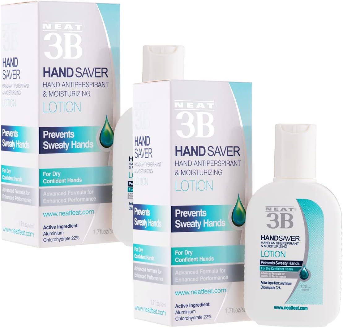 Neat® 3B Hand Saver Antiperspirant And Moisturising Lotion 50Ml Twin Pack