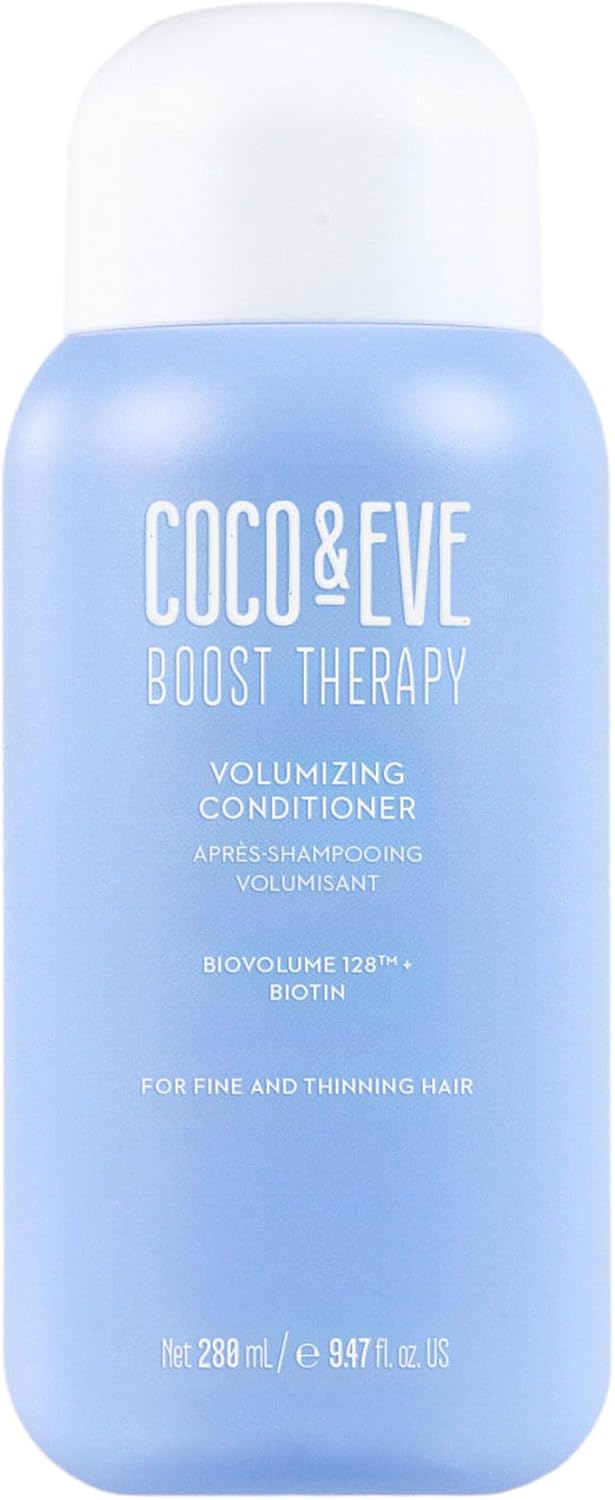 Coco & Eve Boost Therapy Hair Volumising Conditioner With Biotin To Target Fine, Thinning Hair, Increase Volume And Density. Smoothes Strengthens & Thickens For Fuller Healthier Hair (280Ml)