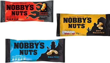 Nobby's Nuts Mixed Case of Peanut Flavours 24 Pack (Sweet Chilli, Dry Roasted & Salted) : Amazon.co.uk: Grocery