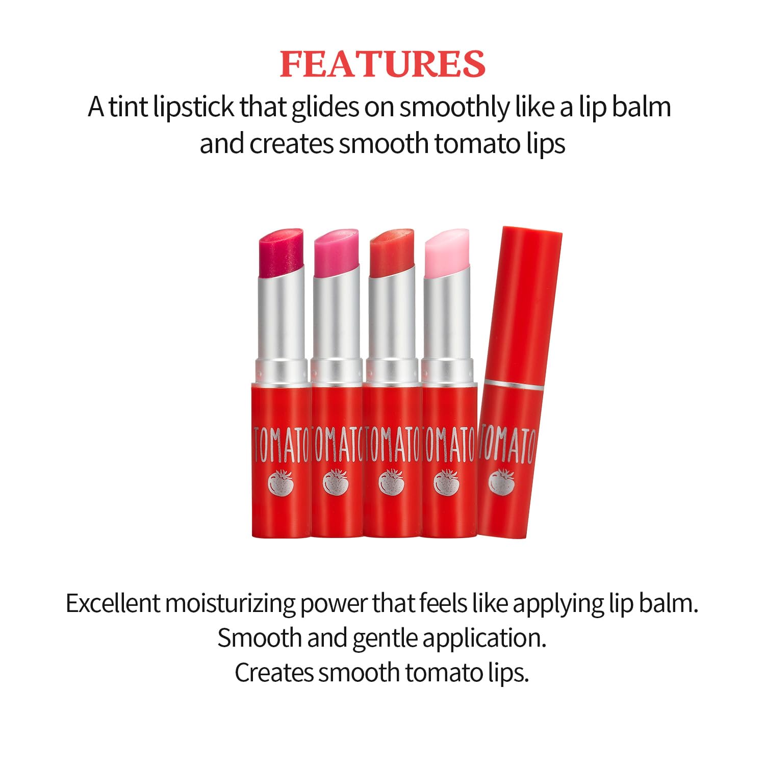 SKINFOOD Tomato Jelly Tint Lip (#02 Berry Tomato) - Moisturizing Tinted Lip Balm with Tomato Extracts, Healthy Looking Long Lasting Natural Lip Makeup - Natural Tinted Lip Balm - Lip Balm with Color : Beauty & Personal Care