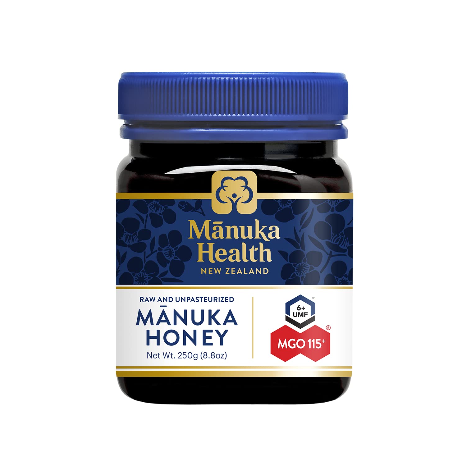 Manuka Health Umf 6+/Mgo 115+ Manuka Honey (250G/8.8Oz), Superfood, Authentic Raw Honey From New Zealand