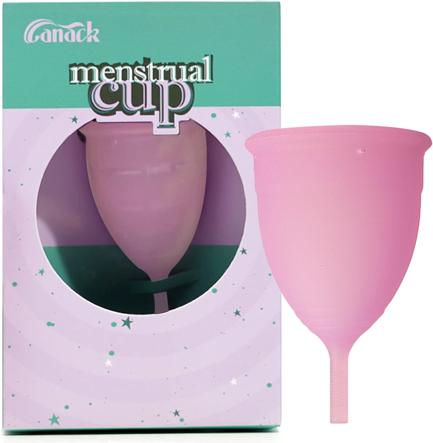 Menstrual Cups, Reusable Menstrual Cups, Tampon and Pad Alternative, Silicon Cups Heavy Flow, Last 12 Hours Period Cups(Pink, S- Pack of One)