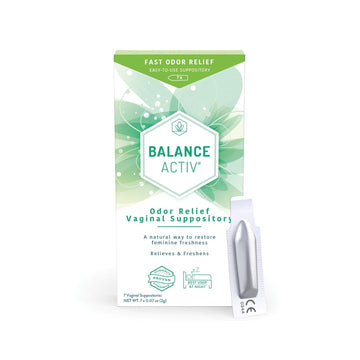 Balance Activ | Odor Relief Vaginal Suppository for Women | Works Naturally to Rapidly Relieve Unpleasant Odor and Restore Feminine Freshness