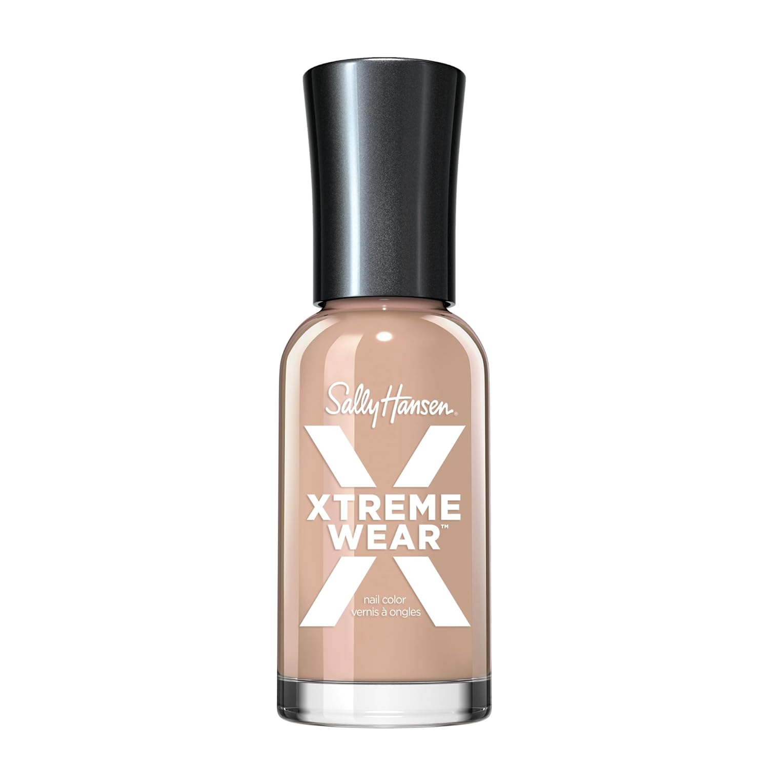 Sally Hansen Xtreme Wear Nail Polish, Streak-Free, Shiny Finish, Long-Lasting Nail Color, Bare It All, 0.12 Fl Oz