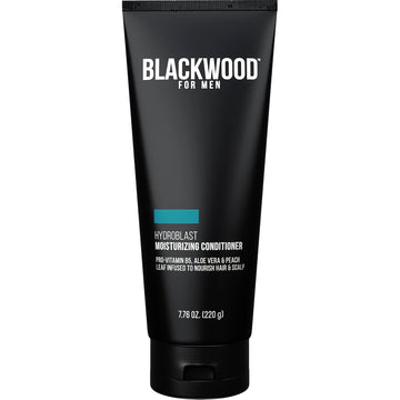 Blackwood For Men Hydroblast Moisturizing Conditioner - Deep Treatment For Damaged & Dry Hair - Natural Vegan Formula For Curly & Coarse Hair - Sulfate Free, Paraben Free, & Cruelty Free (7.76 Oz)