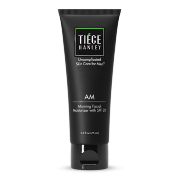 Tiege Hanley Mens Face Moisturizer, Morning Facial Moisturizer With Spf 20 - Men'S Face & Skin Care Cream For Long-Lasting Hydration - Promotes Even Skin Tone, Safe For Sensitive Skin (2.5 Fl Oz)