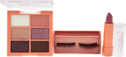 Sunkissed Naturally Glam Mini Set For Women 3 Pc 0.3Oz Eyeshadow, 0.12Oz Lipstick, Eyelashes