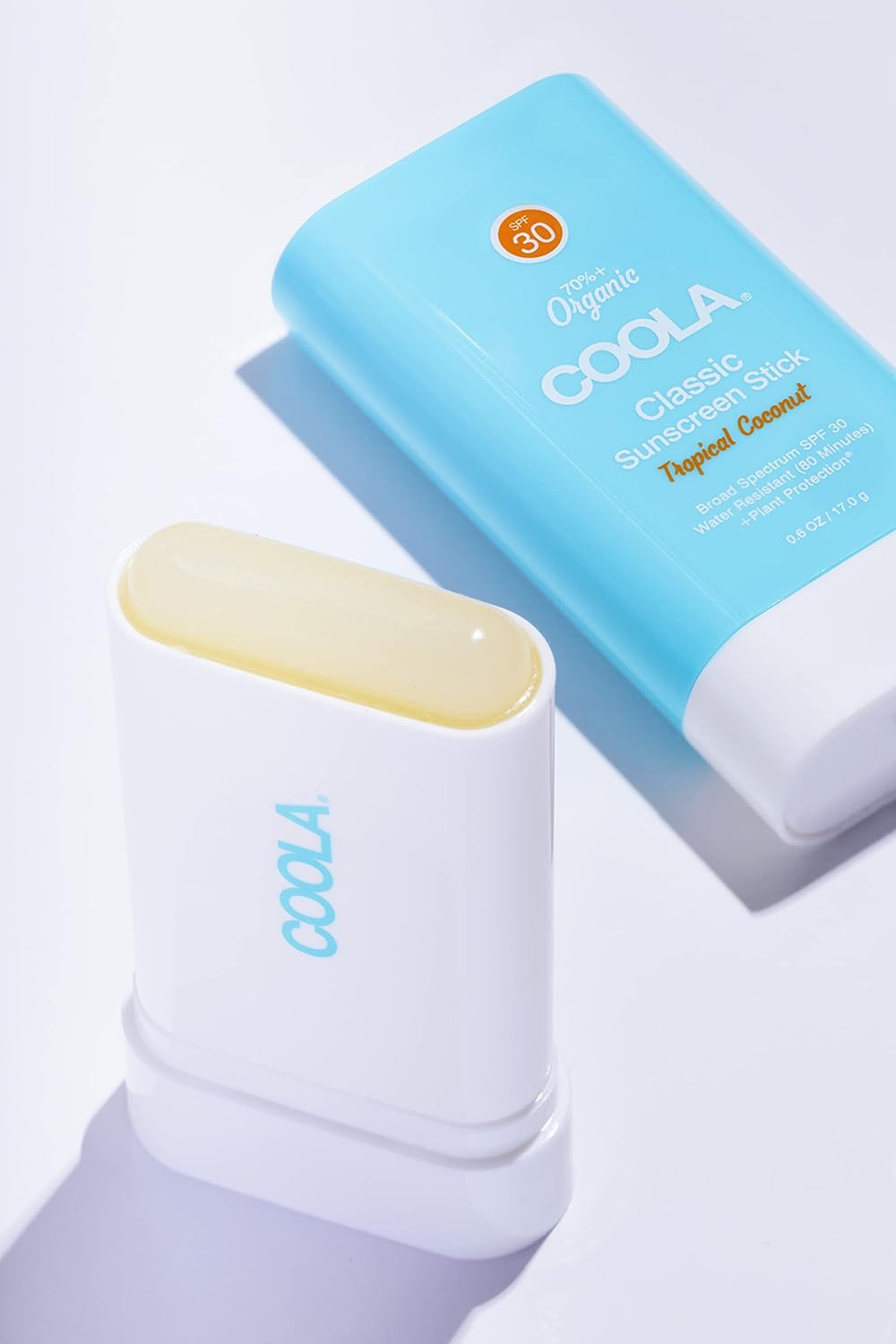 COOLA Organic Face Sunscreen SPF 30 Sunblock Lotion Stick, Dermatologist Tested Skin Care for Daily Protection, Vegan and Gluten Free, Tropical Coconut, 0.15 Oz : Beauty & Personal Care