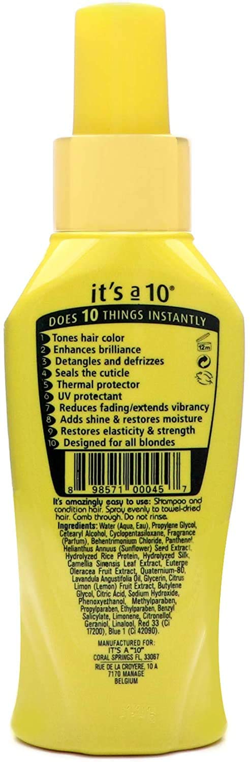 It'S A 10 Haircare Miracle Leave-In Conditioner For Blondes 4 Oz (Pack Of 4)