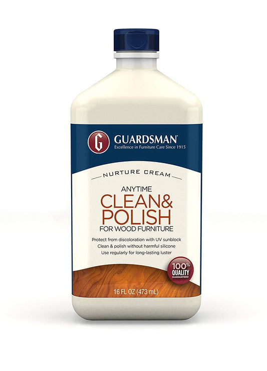 Guardsman Clean & Polish for Wood Furniture - Cream Polish 16 oz - Silicone Free, UV Protection - 461500 (2)