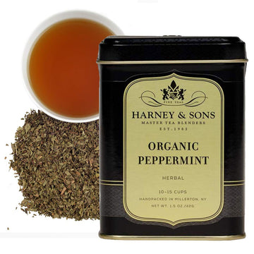 Harney & Sons Organic Loose Tea, Peppermint, 1.5 Ounce