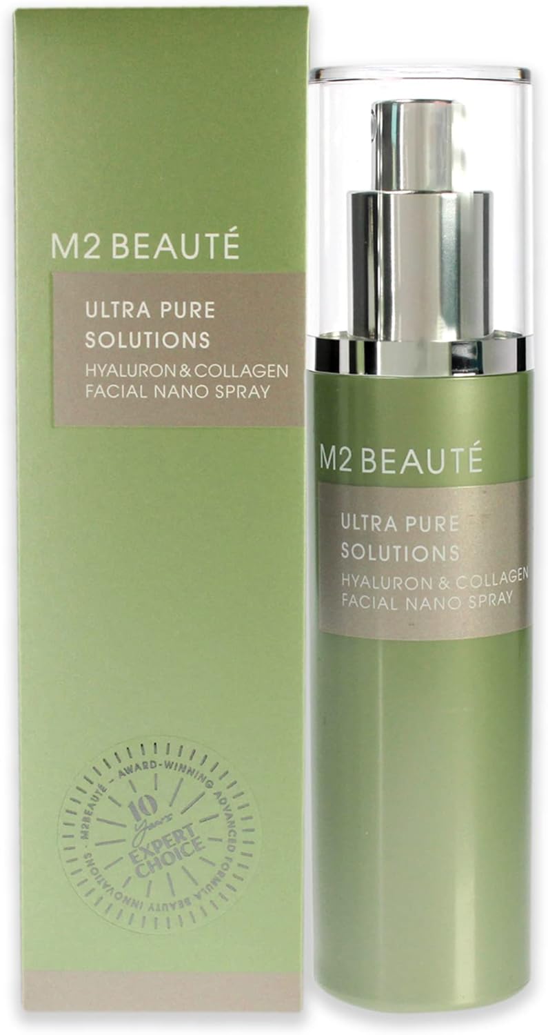 M2 Beaute Ultra Pure Solutions Hyaluron And Collagen Facial Nano Spray For Women 2.5 Oz Facial Spray