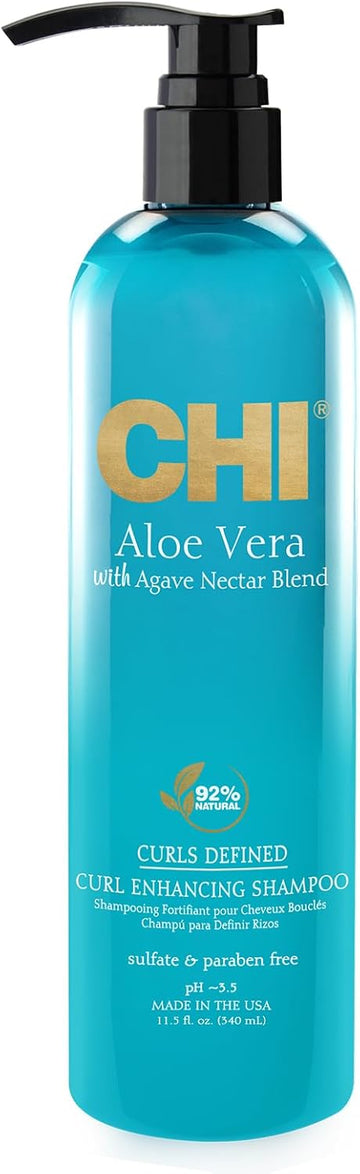 Chi Aloe Vera Curl Enhancing Shampoo, 739 Ml, White