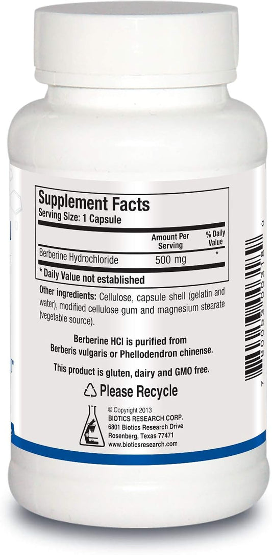 Biotics Research Berberine Hcl Botanical Supplement, Supports Healthy Cholesterol 90 C