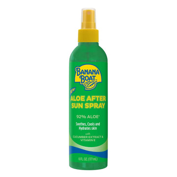 Banana Boat Aloe After Sun Spray, 6Oz | Aloe Vera Spray With Cucumber Extract And Vitamin E, After Sun Care, After Sun Aloe, Aloe Spray For Sunburn Relief, 6Oz