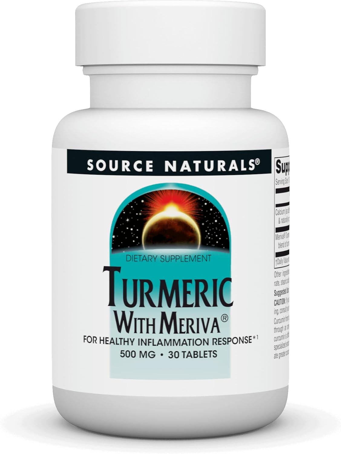 Source Naturals Turmeric With Meriva For Healthy Inflammatory Response* - 500Mg, 30 Tablets