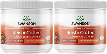 Swanson Certified Organic Ganoderma (Reishi) Coffee 3 Ounce (84 G) Jar (2 Pack)