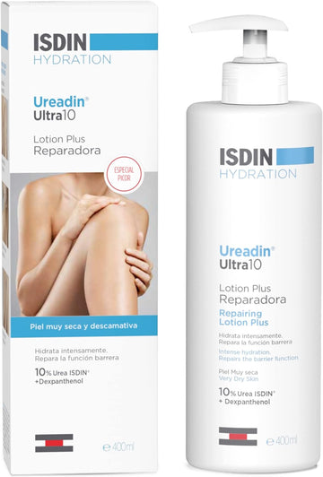 ISDIN Ureadin Ultra 10 Repairing Lotion Plus | Intense Hydration | 10% Urea Isdin & Dexpanthenol 400ml