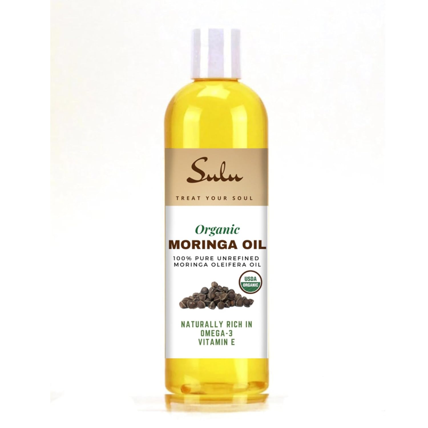 8 LBS/1 GALLON OF 100% Pure USDA Organic Cold Pressed Unrefined Moringa Oil : Beauty & Personal Care