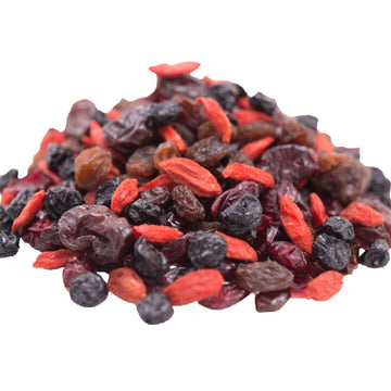GERBS Super 5 Dried Fruit Snack Mix 4 LBS. Premium | Top 14 Food Allergy Free | Resealable Bulk Bag | Made in USA | Dried Blueberry Cranberry Cherry Raisin Goji Berries Trail Mix | Gluten Peanut Free