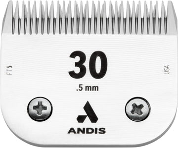 Hair Clipper And Trimmer Accessories : Andis – 64260, Ceramic Edge Pet Clipper Blade - Comprised of Carbon-Infused Steel, Size-30 Blade with Prolonged Sharp Edge, Cuts Hairs at 1/50-Inch Length – for Dogs & Medium Sized Animals, Chrome