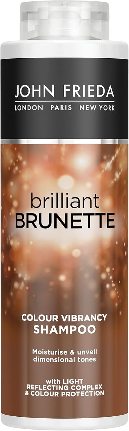 John Frieda Brilliant Brunette Colour Vibrancy Shampoo for Brunette Hair, Moisturising Shampoo for Brown Hair , 500 ml, Pack of 1 : Amazon.co.uk: Beauty