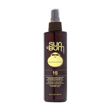 Sun Bum Spf 15 Moisturizing Tanning Oil | Vegan And Hawaii 104 Reef Act Compliant (Octinoxate & Oxybenzone Free) Broad Spectrum Moisturizing Uva/Uvb Sunscreen Tanning Oil | 8.5 Oz