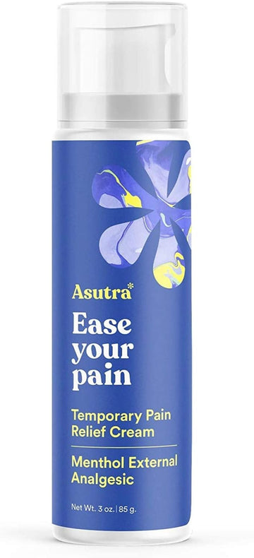 ASUTRA Relief Cream, 3 oz | Cooling Relief | Formulated from Menthol, Arnica, & Dimethyl Sulfone | All Natural & Organic