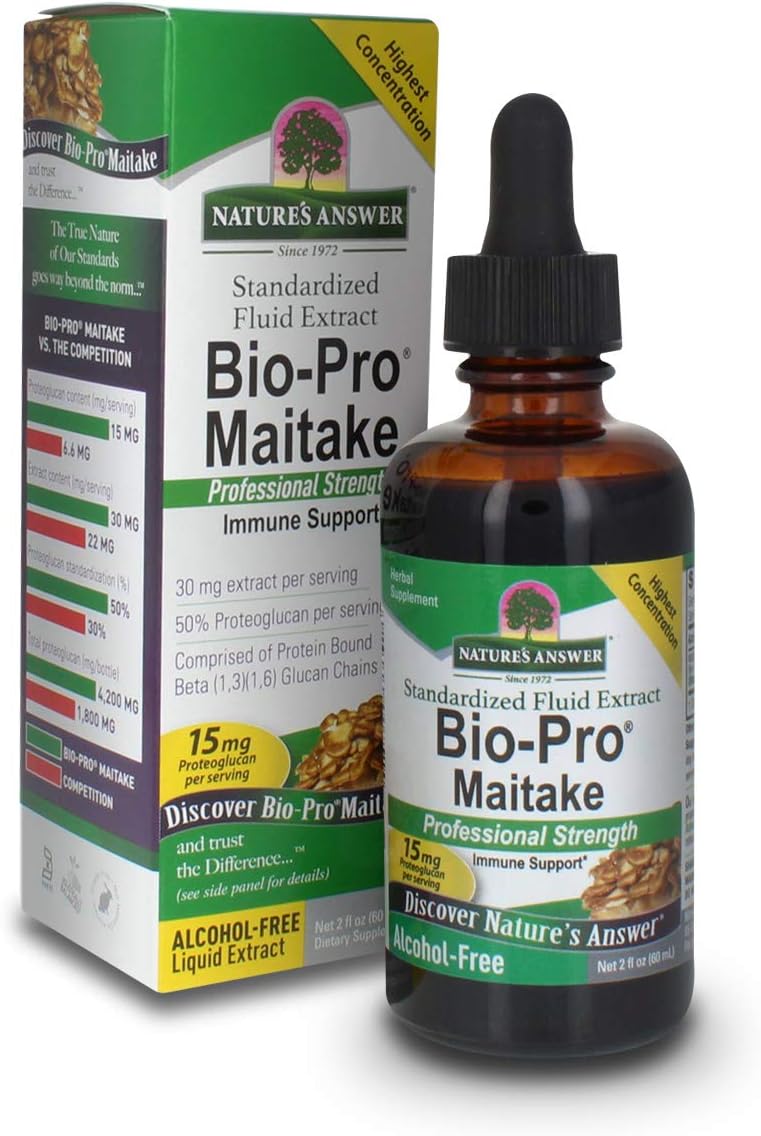Nature'S Answer Bio Pro Maitake . Mushroom Extract | Professional Strength Immune Support | Alcohol-Free Liq Extract