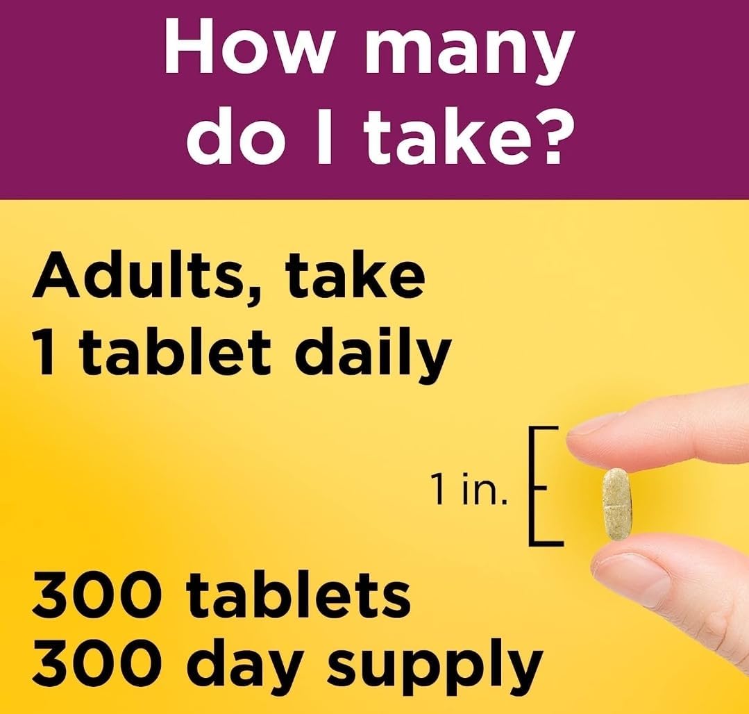 Nature Made Multivitamin For Him with No Iron, Mens Multivitamins for Daily Nutritional Support, Multivitamin for Men, 300 Tablets, 300 Day Supply : Health & Household
