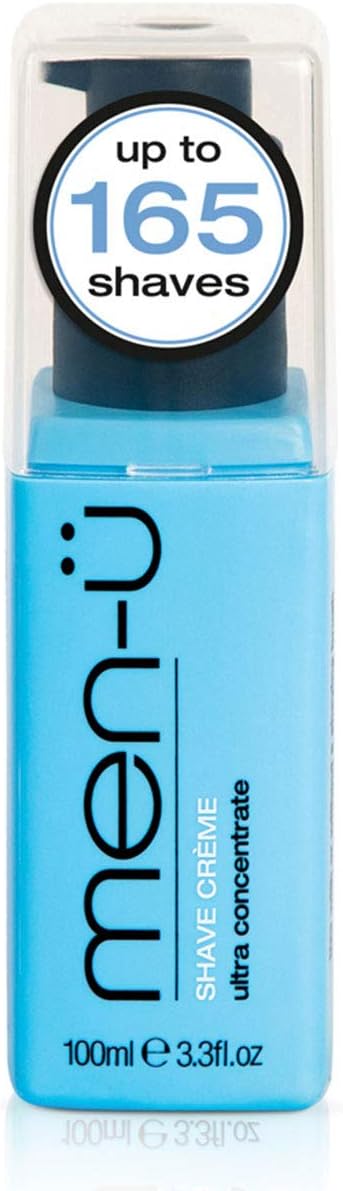 Men-Ü Year Of Shaving! Shave Cream Refill Kit, Mens Shaving Cream With Long Lasting/Ultra-Concentrate Formula With Tea Tree Oil & Moisturisers, Shaving Cream Mens 100Ml + Refill