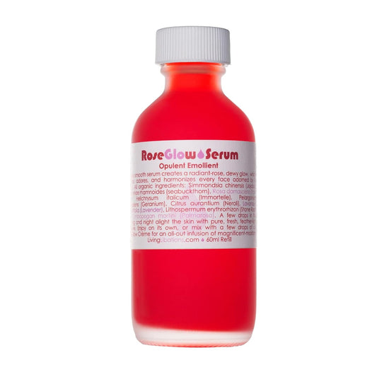 Living Libations - Organic Rejuvenating Rose Glow Face Serum | Natural, Plant-Based, Clean Beauty (Refill, 2 Fl Oz | 60 Ml) : Beauty & Personal Care