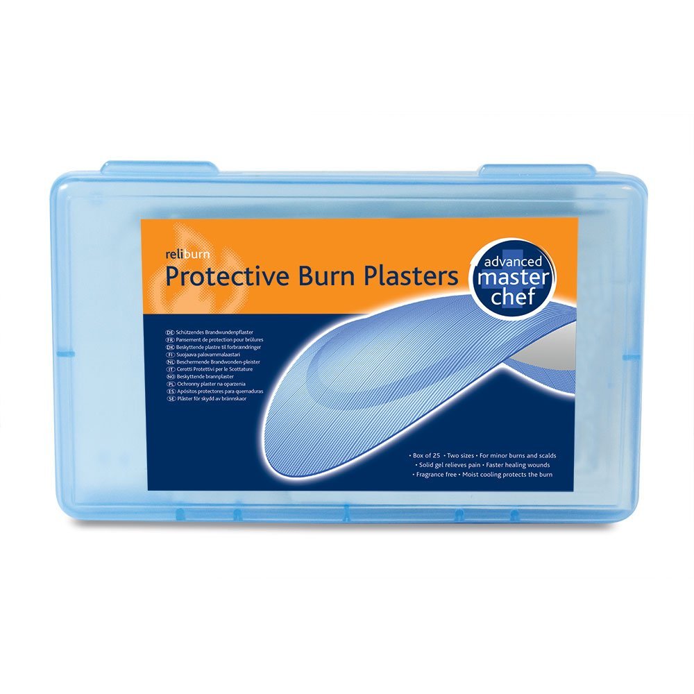 Dependaplast Reliburn Protective Blue Advanced Dressing Hydrogel Burn Plasters Encourage Faster Healing Wounds Comes In Blue Plastic Box, Sterile (Box Of 25) : Amazon.co.uk: Health & Personal Care