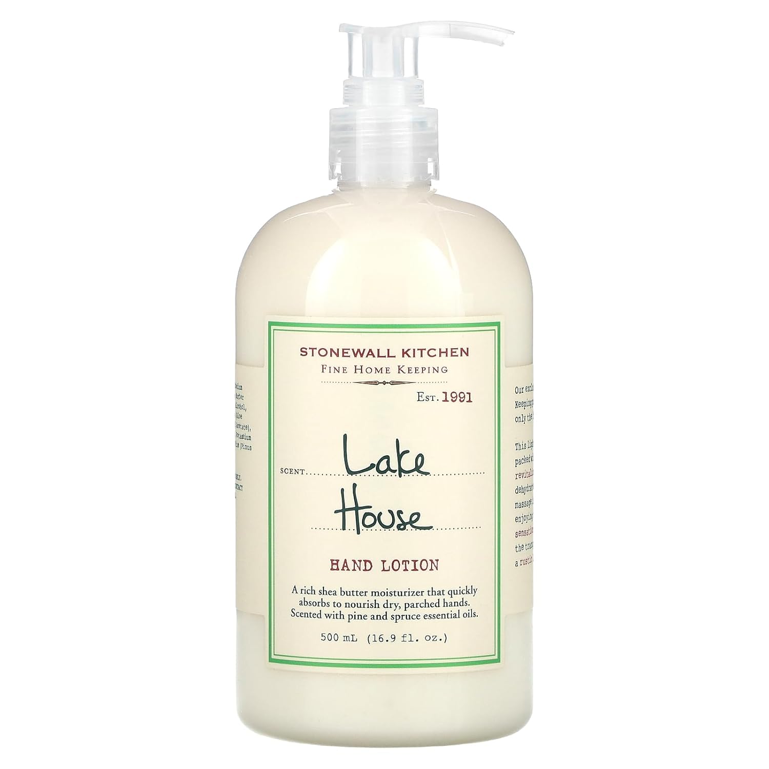 Stonewall Kitchen Lake House Hand Lotion, 16.9 Ounces