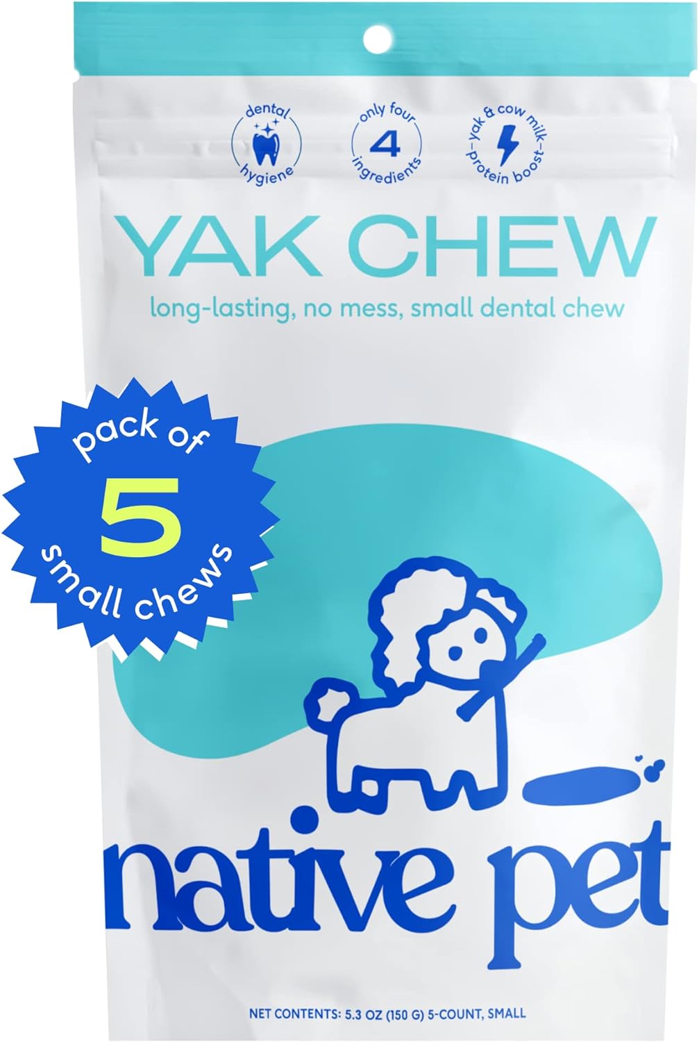 Native Pet Yak Chews (5 Small Chews)