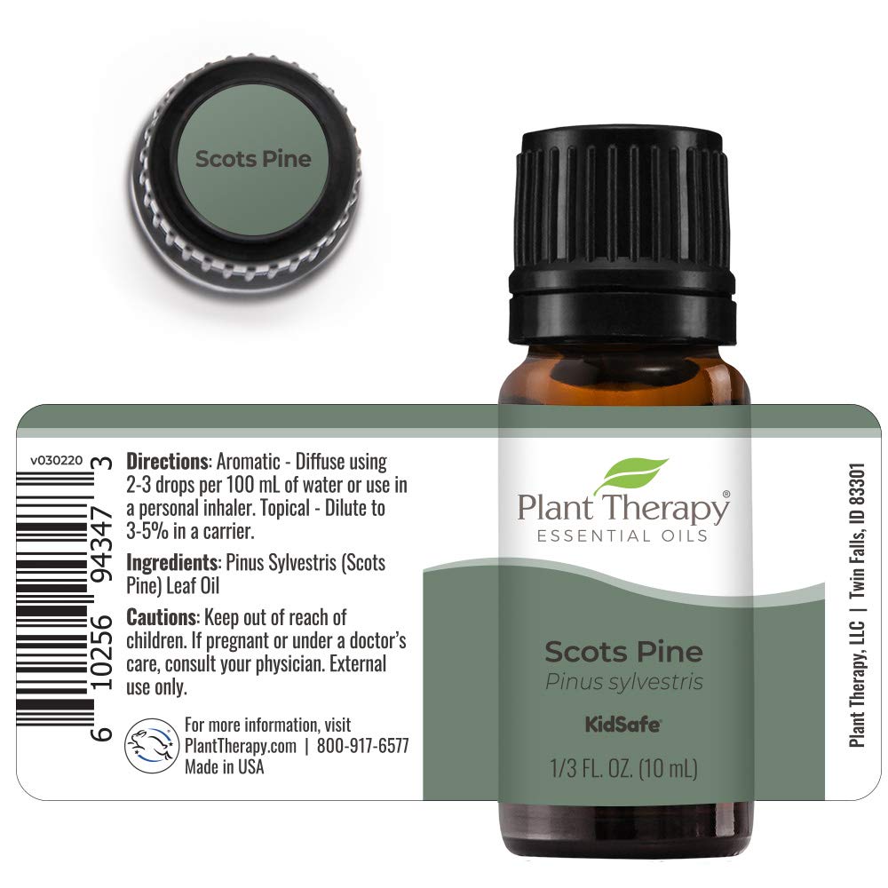 Plant Therapy Scots Pine Essential Oil 10 mL (1/3 oz) 100% Pure, Undiluted, Therapeutic Grade : Health & Household