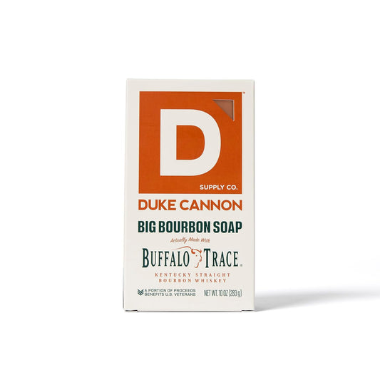 Duke Cannon Supply Co. Extra Large Bar Soap - Men'S Natural Bar Soap With A Masculine Scent - Big American Bourbon Usa-Made Soap - All Skin Types - Hydrating Big Brick Of Soap - Bourbon,10 Oz