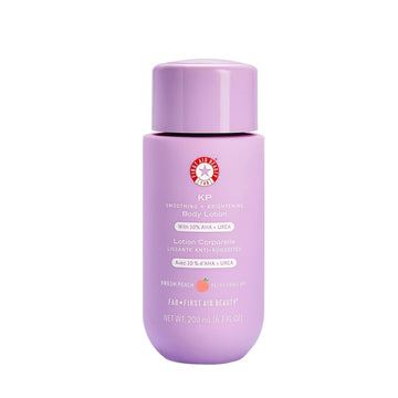 First Aid Beauty - Kp Smoothing Body Lotion With 10% Aha, Chemically Exfoliates & Moisturizes With Urea, Colloidal Oatmeal & Ceramides, Deep Hydration + Helps Reduce Keratosis Pilaris Bumps, 6 Oz